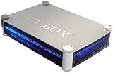Icy Box Hard Drive Enclosure For 5.25 Pata Cd/ Dvd/ Hdd With USB External Connector - Silver Blue LED