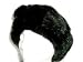 Knit Mink Beret w/Mink Rosette