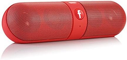 Suoozy Portable Bluetooth Speakers The Pill Wireless Car Speaker Loud Speaker Sound Voice Box Stereo Speaker HI-FI Music Player Surround Sound with Built-in Microphone-Red