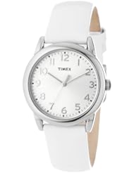 Timex Womens T2P0822M White Patent Leather Strap Watch