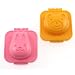 Kotobuki Plastic Egg Mold, Rabbit and Bear