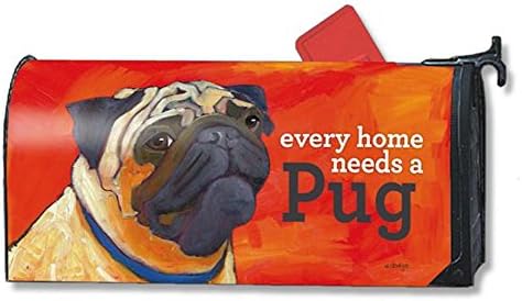 MailWraps Pug Mailbox Wrap