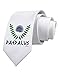 TooLoud Labyrinth - Daedalus - Greek Mythology Color Printed White Neck Tie