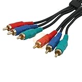 Premium 3 RCA Component Video Cable 6ft 6 foot for Sony PS3