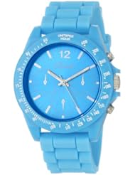 Breda Womens 2293-D Blue "Haley" Trendy Silicone Watch
