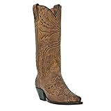 Dan Post Women's 13" Tan Sidewinder Leather Western Boots 11 M