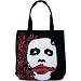 Batman The Dark Knight Joker Distressed Big Face Canvas Tote Bag