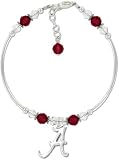 Alabama Crimson Tide Crystal Tube Bracelet