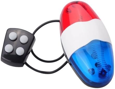 Bike Bicycle 4-Tone Police Light and Electric Horn Siren