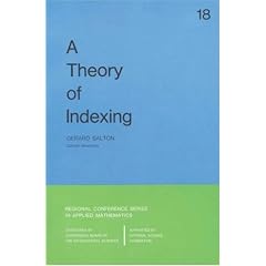 A Theory of Indexing (CBMS-NSF Regional Conference Series in Applied Mathematics)