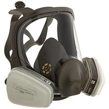 3M Low-Maintenance Full Face Piece Organic Vapor, P95 Respirator Assembly, Medium