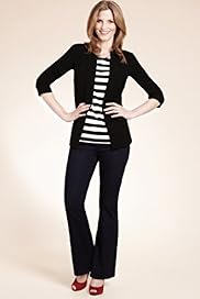 Twiggy for MS Woman Shawl Collar Open Front Jacket