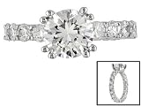 7.02CTW BELLA LUCE WHITE DIAMOND SIMULANT STERLING SILVER RING