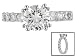 7.02CTW BELLA LUCE WHITE DIAMOND SIMULANT STERLING SILVER RING