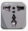 International Power Adapter Plug Tip Converter - Convert Europe To USA