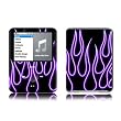 Purple Neon Flames Design Protective Decal Skin Sticker for Apple iPod nano 3G (3rd Generation) 4GB/ 8GB Player