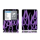 Purple Neon Flames Design Protective Decal Skin Sticker for Apple iPod nano 3G (3rd Generation) 4GB/ 8GB Player