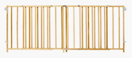 Childrens Toyshop  Baby : North States Extra-Wide Swing Wood Gate - Hardware Mount