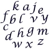 FMM Lower Case Script Alphabet Tappit Cutters Set