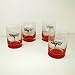 Corvette Script and Flags DOF Double Old Fashion Glasses