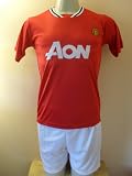 MANCHESTER UNITED # 10 ROONEY HOME SOCCER YOUTH LARGE SET JERSEY & SHORT (FOR 11 TO 12 YEARS OLD).NEW