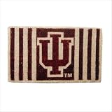 Outdoor Patio Red/White Rectangle Door Mat - University of Indiana