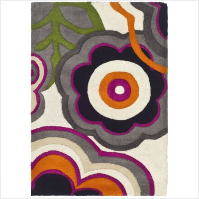 Safavieh Soho Collection SOH752A Handmade Multicolor New Zealand Wool Area Rug, 2-Feet by 3-Feet