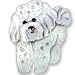 Clearly Charming Bichon Frise Sterling Silver and Enamel Pin