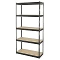 Gorilla Rack GRZ6-3618-5BIMP 5-Shelf 36-by-18-by-72-Inch Shelving Unit, Black