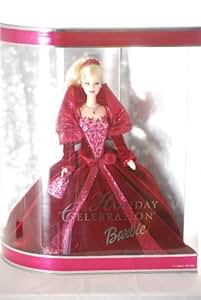 Amazon.com: 2002 Holiday Celebration Barbie Mattel: Toys & Games