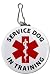Service Dog IN TRAINING Red Medical Alert Symbol 2.25 inch Clip Tag