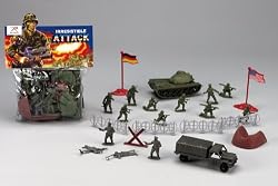 World War II Toy Soldiers Childrens Military Play Set