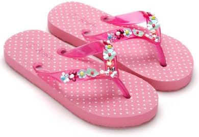 Accessorize Girls Polka Dot Flower Flip Flops
