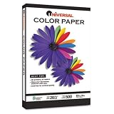Universal Colored Paper, 20Lb, 8-1/2 X 14, Blue, 500 Sheets/Ream