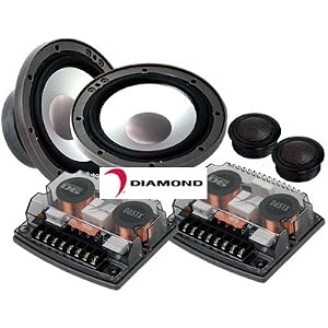Diamond D6 D651 - Car speaker - 80 Watt - 2-way - component