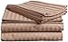 ELAINE KAREN COLLECTION Striped QUEEN Sheet Set, TAUPE