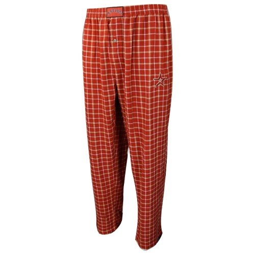 Houston Astros Red Plaid Gridiron Flannel Pants