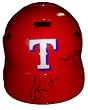 2012 Texas Rangers Team Autographed Red Full Size Batting Helmet with 20 Signatures Total, Proof Photos