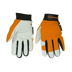 Dunlop 360118 Allzweck Arbeitshandschuh Ziegenleder / Polyester, orange, Gr�sse L, Kategorie 2 zertifiziert, EN 388/3111