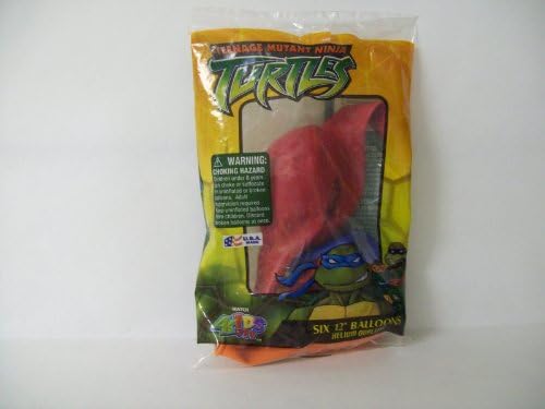 TMNT Teenage Mutant Ninja Turtles 6 Helium Quality Birthday Party Balloons Made in USA