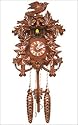 Black Forest - Cuckoo Clock with Music and Oak Leaves 625Q