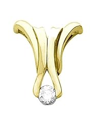 10K Yellow Gold Diamond Pendant - 0.25 Ct. -- LIFETIME WARRANTY