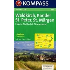 Waldkirch, Kandel, Sankt Peter, Sankt M�rgen: Elzach. Glottertal. Simonswald. Wander- und Bikekarte. 1:25.000. GPS-genau