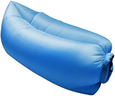 Lamzac Hangout Portable Inflatable Lounger Portable Durable Sleeping Air Bag, Blue