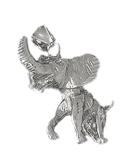 Clevereves 14K White Gold Pendant Elephant 9.6 - Gram(s)