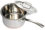 Gourmet Standard 2.5 Quart Copper Bottom Saucepan with Lid - CB11520