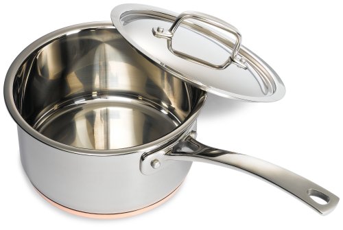 Gourmet Standard 2.5 Quart Copper Bottom Saucepan with Lid - CB11520