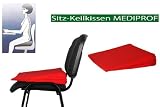Produkt-Bild: Keilkissen f&uuml;r gesundes Sitzen - MEDIPROF - 35x35x7,5 cm, diverse Farben, Aktionspreis!, Farbe:Rot
