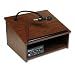 Cordless Tabletop Public Address Sound System Lectern, 24w x 20d x 14h, Walnut