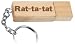 Engraved Wooden USB Flash Drive 8 GB with chain - Engraved name Rat-ta-tat